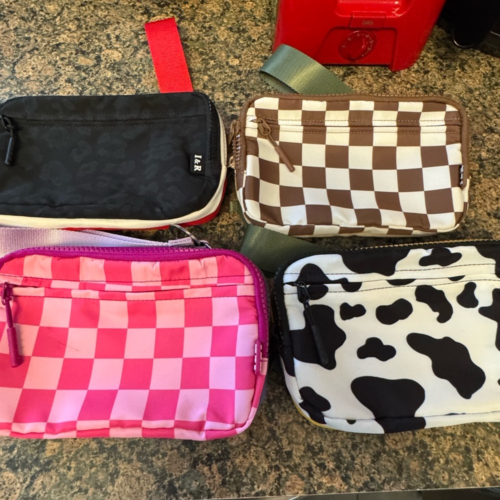 Iris & Rainbow trio wallets